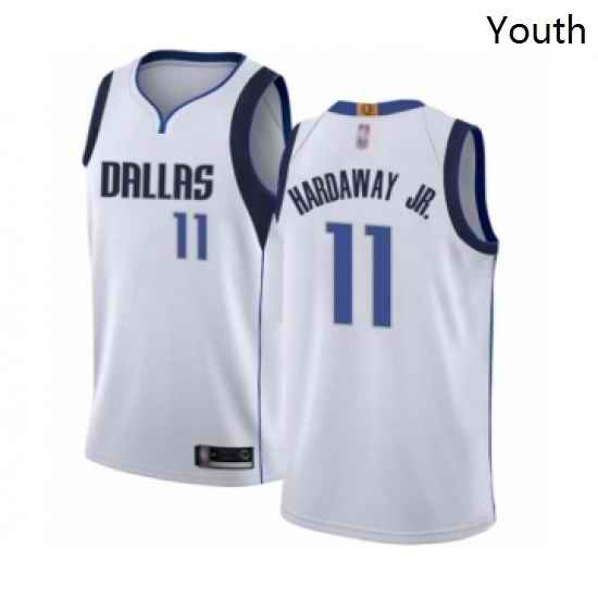 Youth Dallas Mavericks 11 Tim Hardaway Jr Swingman White Basketball Jersey Association Edition